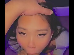 Slutty Asian POV Blowjob and Fucking in a Back Room