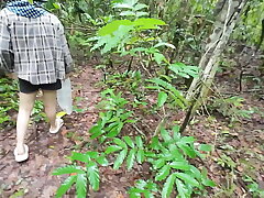 Thai Forest Babe Gets Her Ass Exposed and Fucked