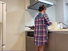 Private Kitchen Creampie with Hikarun1224's Wife